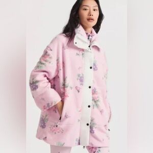 LoveShackFancy x Bogner Fire + Ice Phili Fleece Mid layer Jacket Sz XL